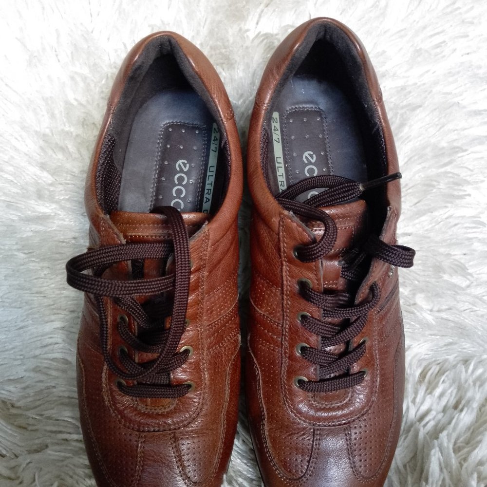 ECCO TECH, Men shoes, Brown leather , 9 US. - Picture 6 of 7
